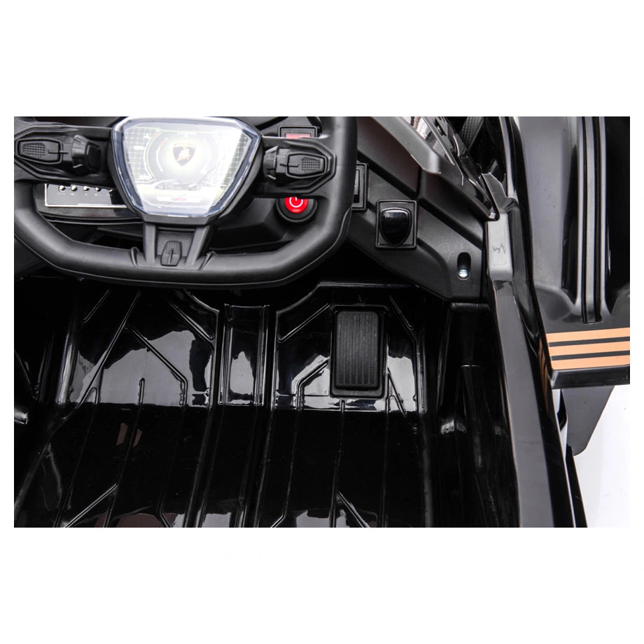 Lamborghini Vision Gran Turismo 12V Electric Ride-On Car (Black)