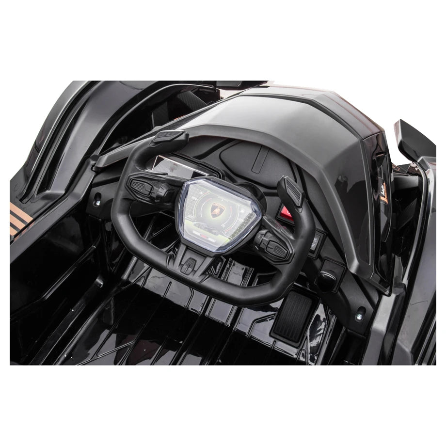 Lamborghini Vision Gran Turismo 12V Electric Ride-On Car (Black)