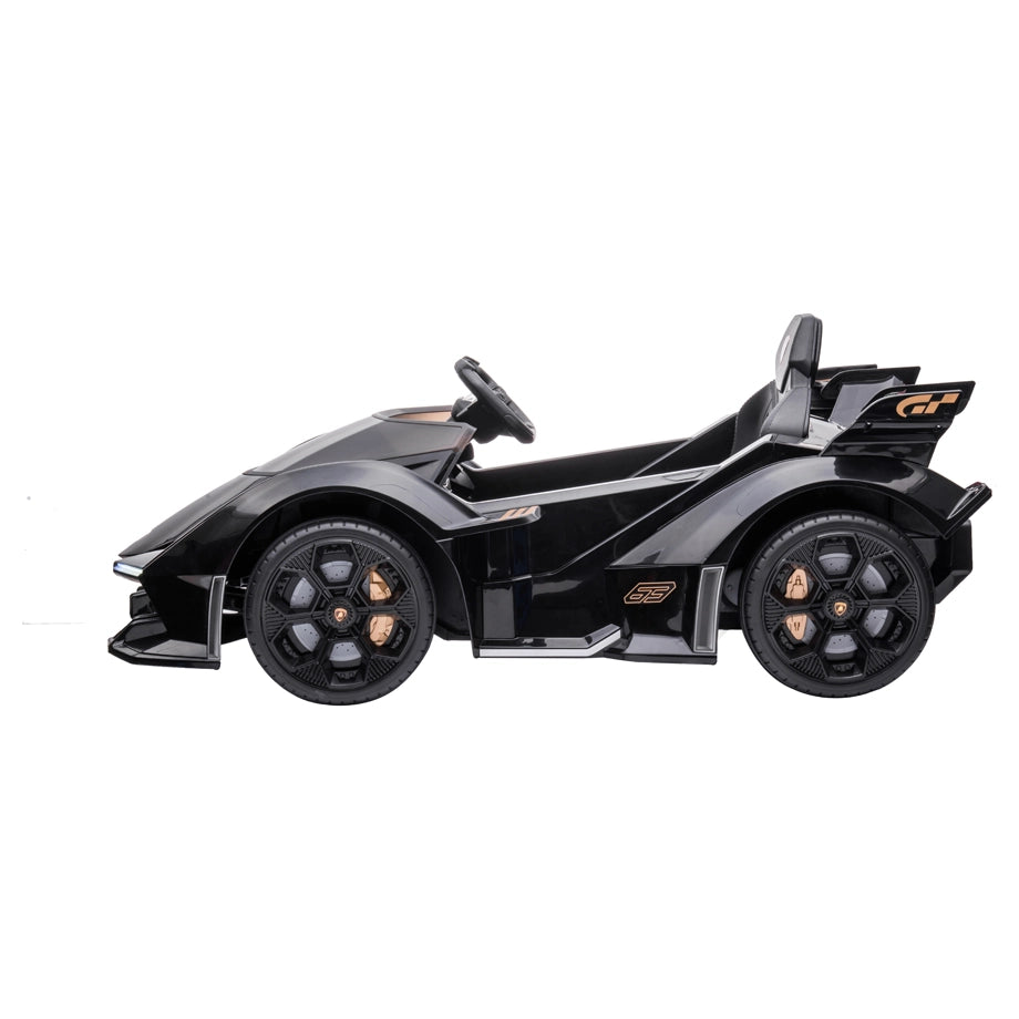 Lamborghini Vision Gran Turismo 12V Electric Ride-On Car (Black)