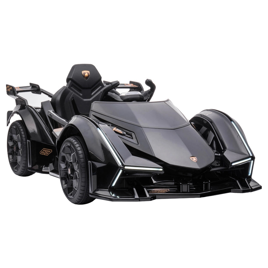 Lamborghini Vision Gran Turismo 12V Electric Ride-On Car (Black)