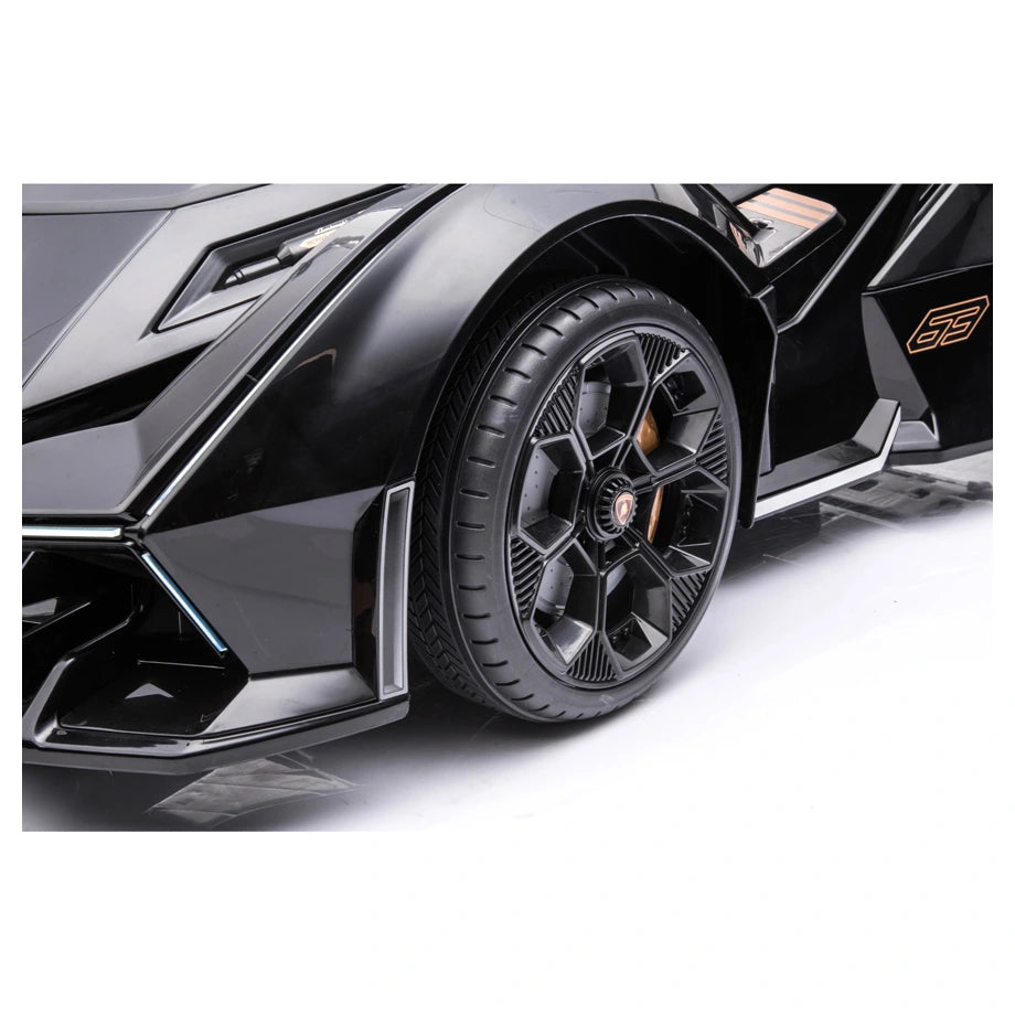 Lamborghini Vision Gran Turismo 12V Electric Ride-On Car (Black)
