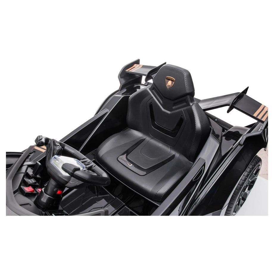 Lamborghini Vision Gran Turismo 12V Electric Ride-On Car (Black)