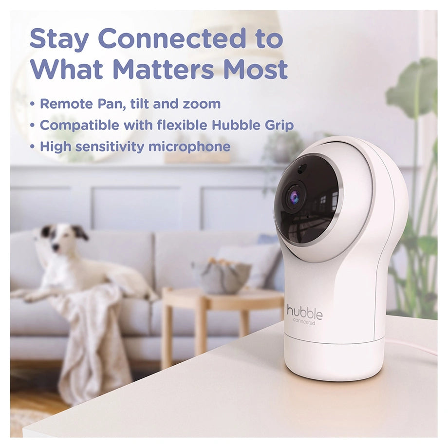Hubble Connected Nursery Pal Glow+ Smart Baby Monitor with 5" Parent Unit & Wi-Fi