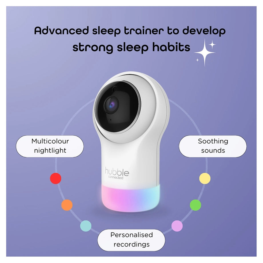 Hubble Connected Nursery Pal Glow+ Smart Baby Monitor with 5" Parent Unit & Wi-Fi