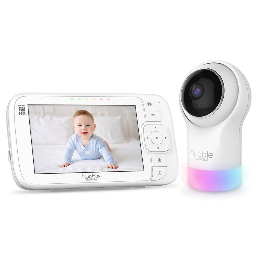 Hubble Connected Nursery Pal Glow+ Smart Baby Monitor with 5" Parent Unit & Wi-Fi