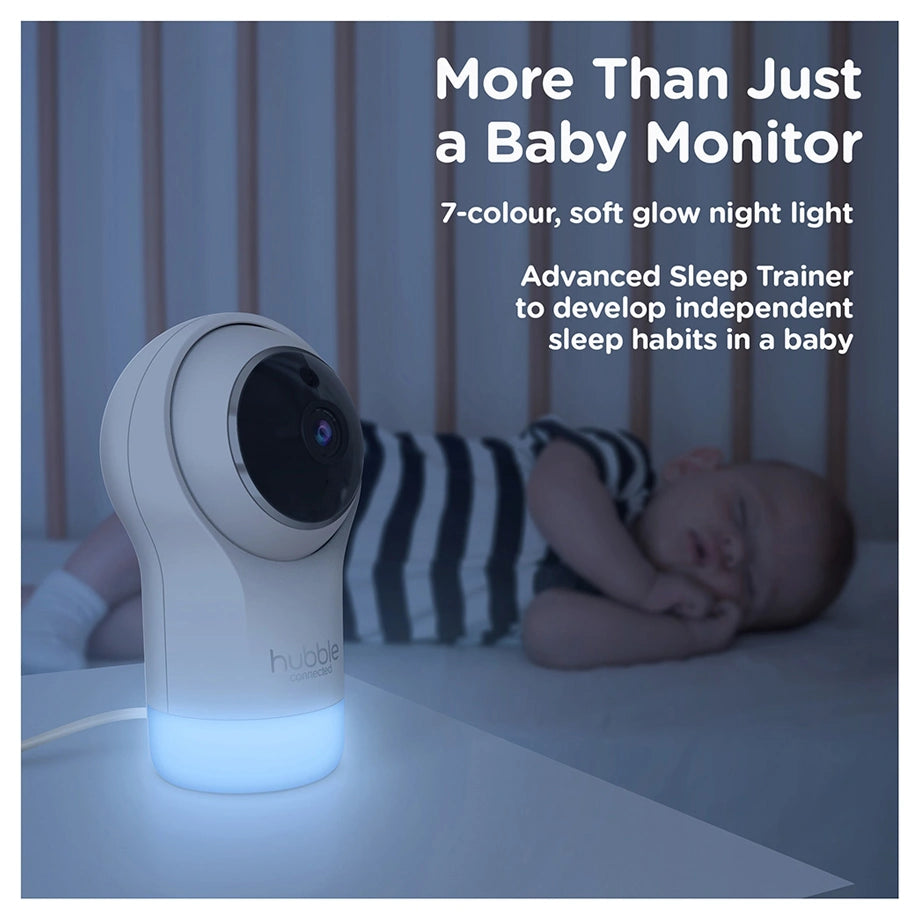 Hubble Connected Nursery Pal Glow+ Smart Baby Monitor with 5" Parent Unit & Wi-Fi