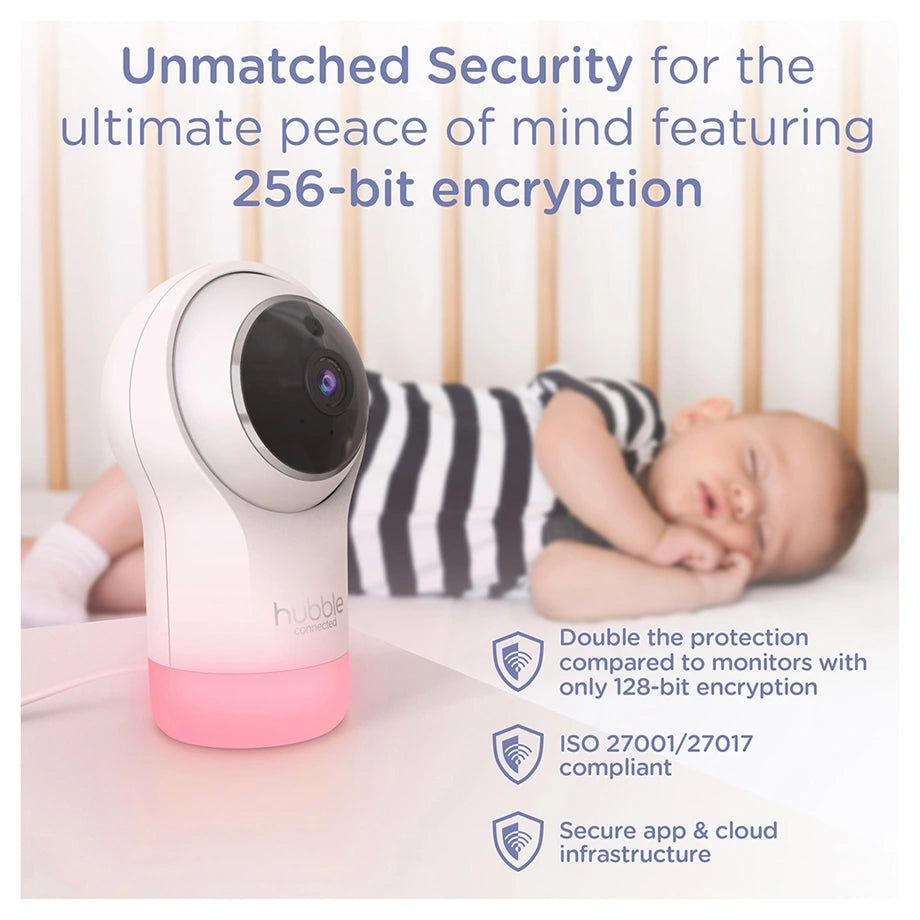 Hubble Connected Nursery Pal Glow+ Smart Baby Monitor with 5" Parent Unit & Wi-Fi