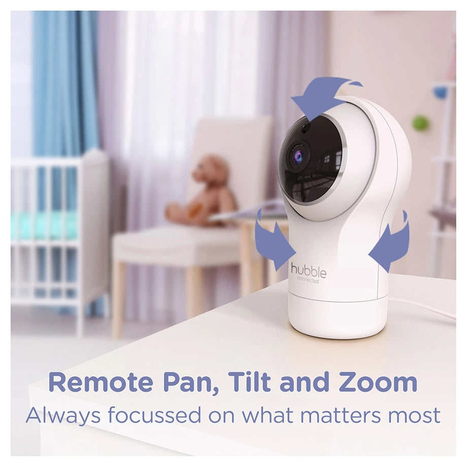 Hubble Connected Nursery Pal Glow+ Smart Baby Monitor with 5" Parent Unit & Wi-Fi