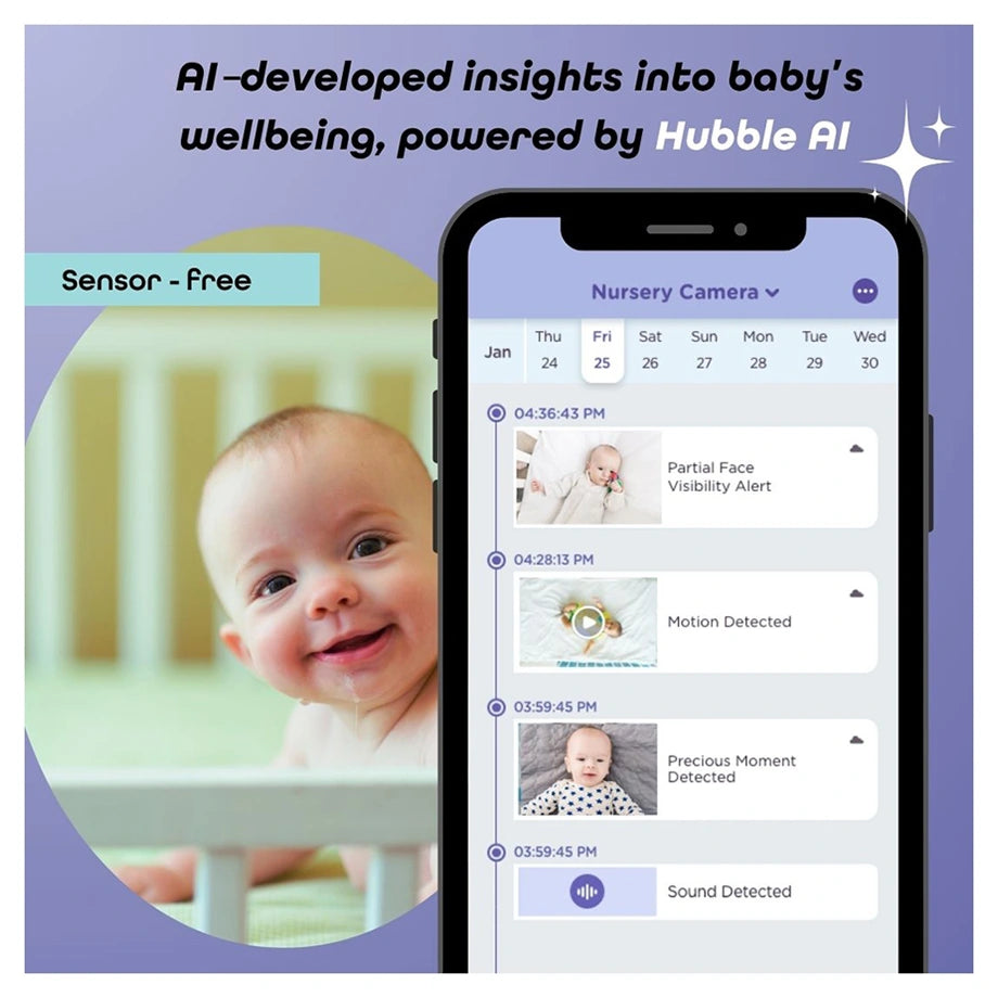Hubble Connected GoBaby AI Pro Smart Baby Monitor