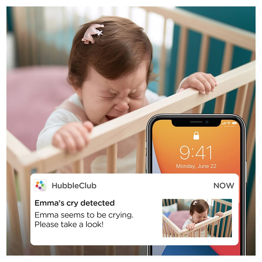 Hubble Connected GoBaby AI Portable Pro Smart Baby Monitor