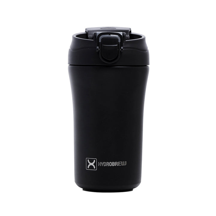 Hydrobrew Double Wall Insulated Tumbler Water Bottle 400ml (Black)