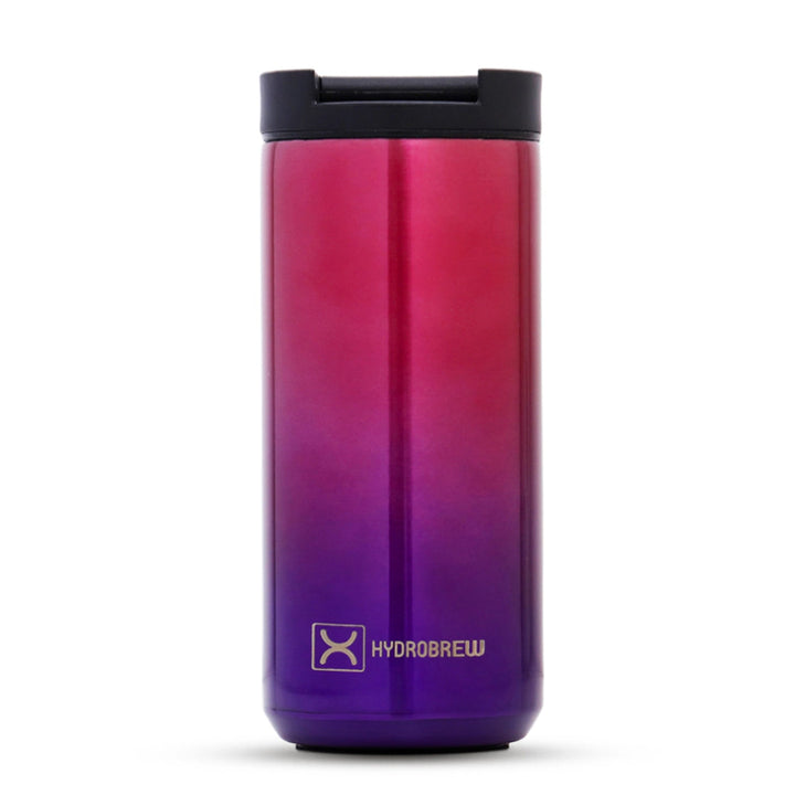 Hydrobrew Double Wall Insulated Tumbler Water Bottle Chrome 500ml
