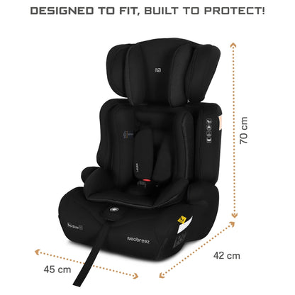 Neobreez ELEK 3-in-1 Toddler Car Seat i-Size 9m-12Y (Black)