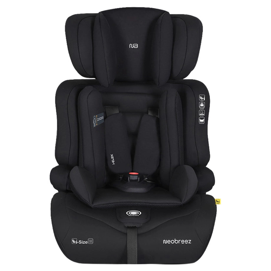 Neobreez ELEK 3-in-1 Toddler Car Seat i-Size 9m-12Y (Black)