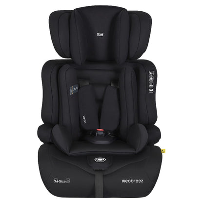 Neobreez ELEK 3-in-1 Toddler Car Seat i-Size 9m-12Y (Black)