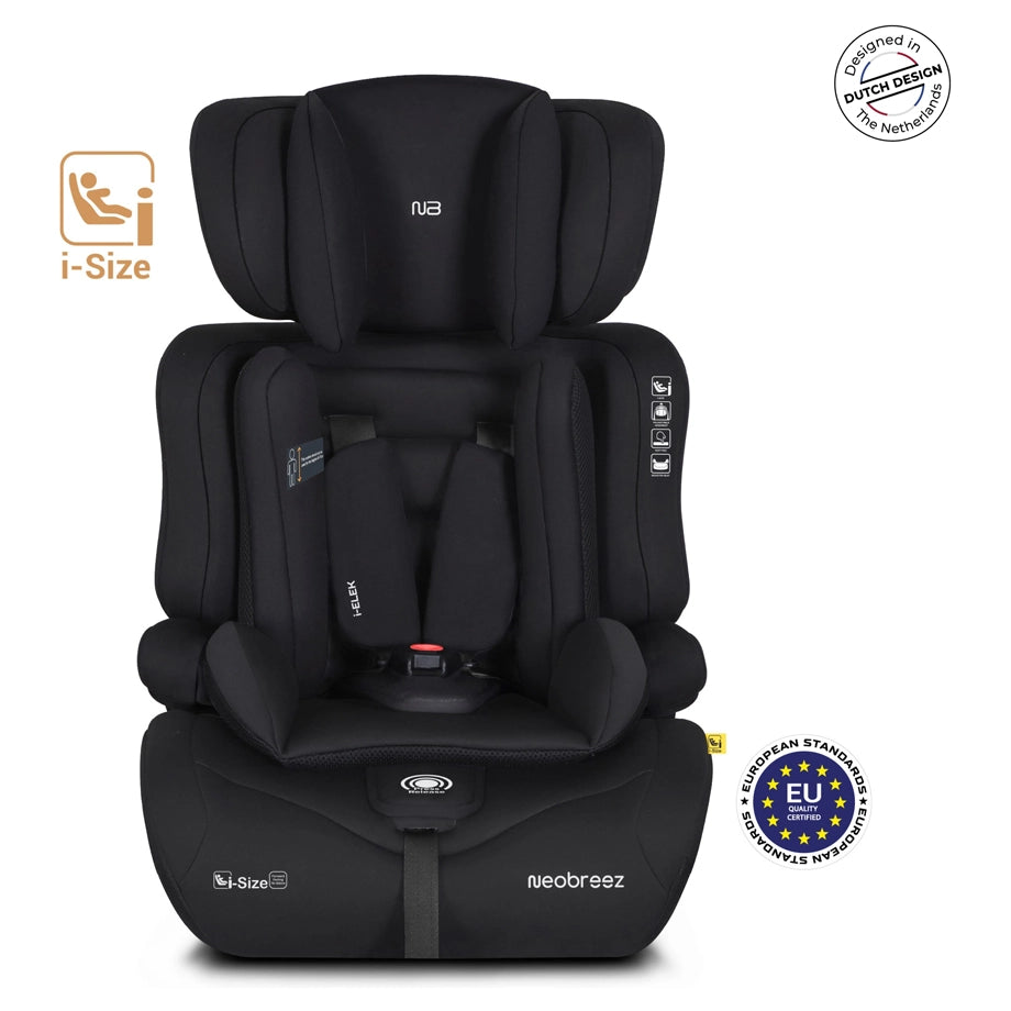 Neobreez ELEK 3-in-1 Toddler Car Seat i-Size 9m-12Y (Black)