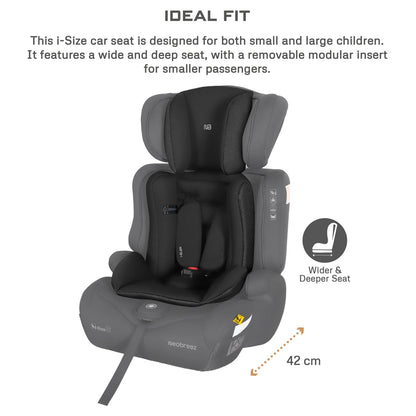 Neobreez ELEK 3-in-1 Toddler Car Seat i-Size 9m-12Y (Black)