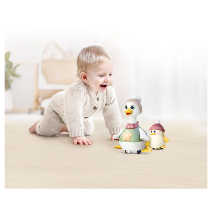 Hola Waddling Duck Family Interactive Tummy Time Toy (2 pcs)
