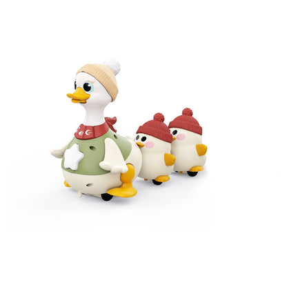 Hola Waddling Duck Family Interactive Tummy Time Toy 6M+ (3 Pcs)
