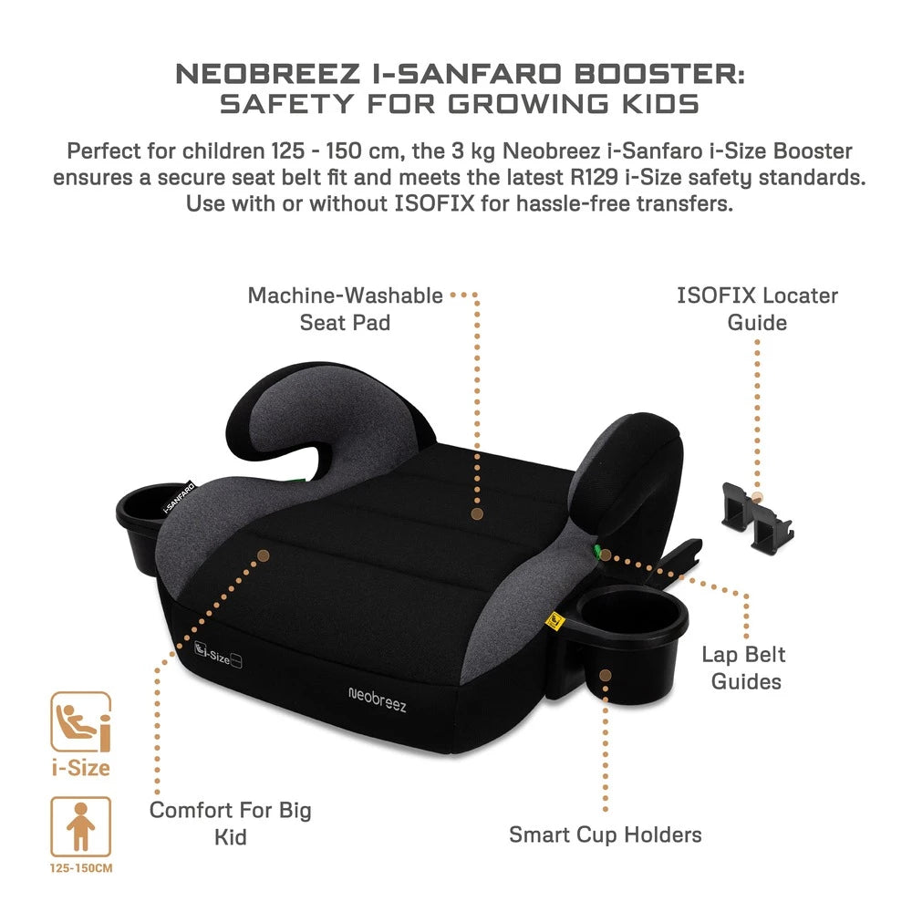 مقعد معزز من نيوبريز I-Sanfaro i-Size Isofix مقعد معزز من نيوبريز I-Sanfaro i-Size Isofix