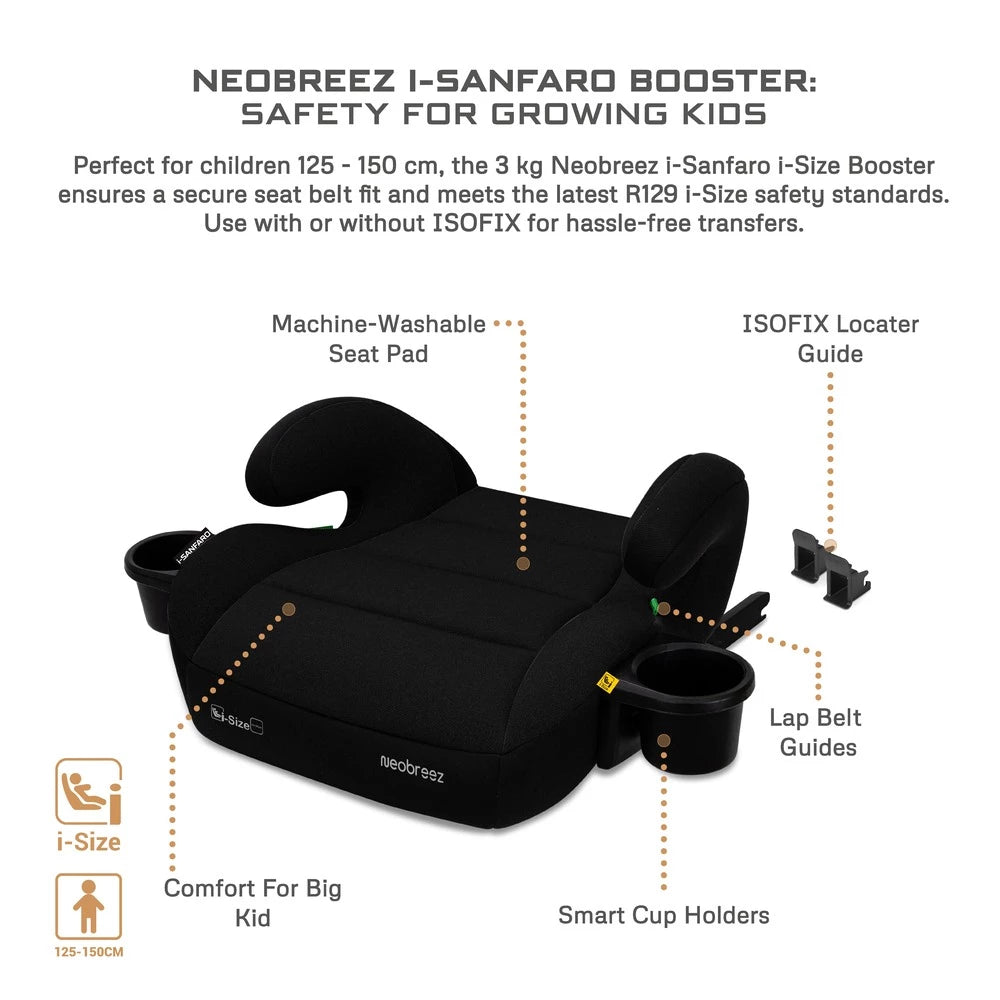 مقعد معزز من نيوبريز I-Sanfaro i-Size Isofix مقعد معزز من نيوبريز I-Sanfaro i-Size Isofix