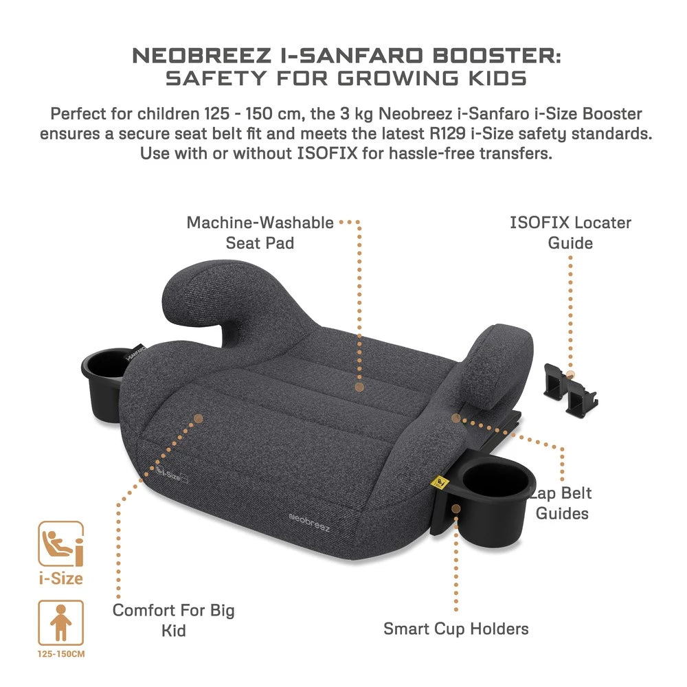 مقعد معزز من نيوبريز I-Sanfaro i-Size Isofix مقعد معزز من نيوبريز I-Sanfaro i-Size Isofix