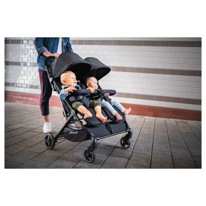 Hauck Swift X Duo Twin Pushchair Compact Side-By-Side ,Wide, One-Hand –