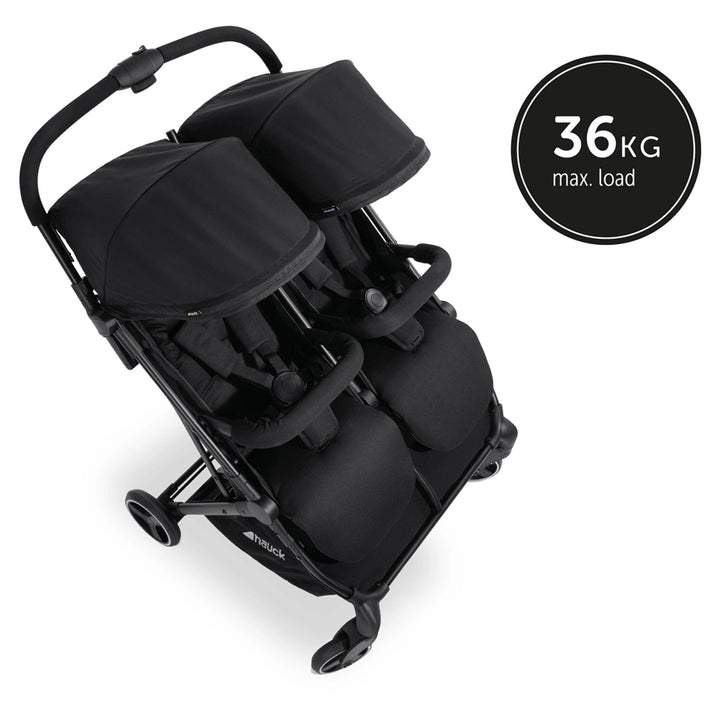 Hauck Swift X Duo Twin Pushchair Compact Side-By-Side ,Wide, One-Hand –