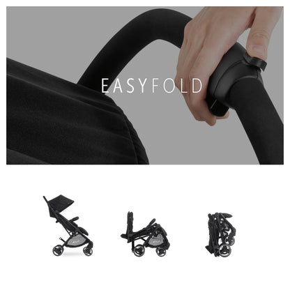 Hauck Swift X Duo Twin Pushchair Compact Side-By-Side ,Wide, One-Hand Fold (Black)