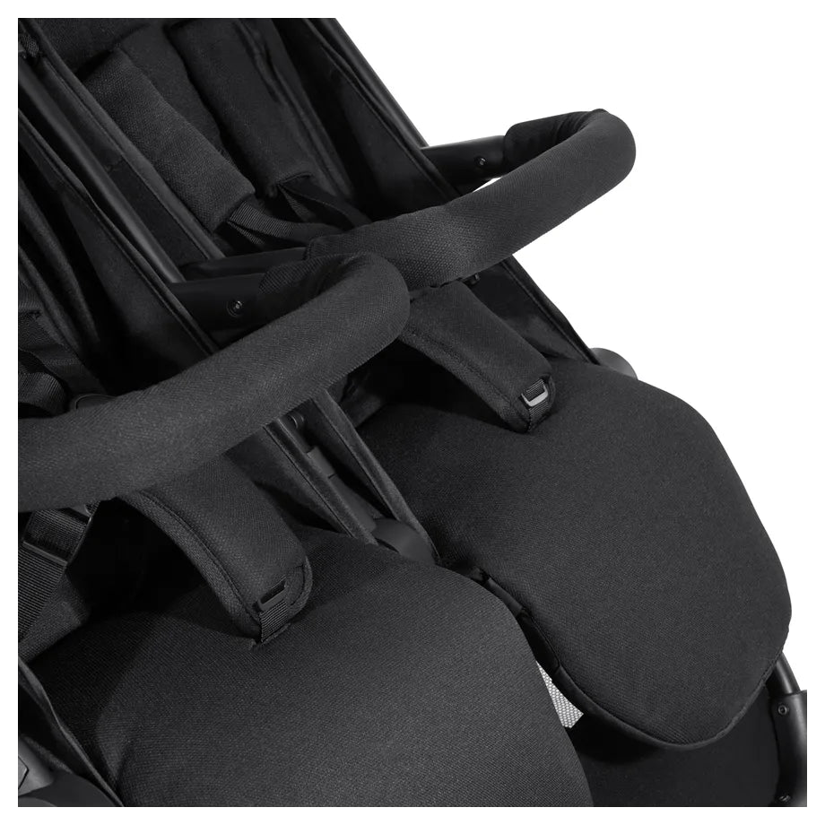 Hauck Swift X Duo Twin Pushchair Compact Side-By-Side ,Wide, One-Hand Fold (Black)