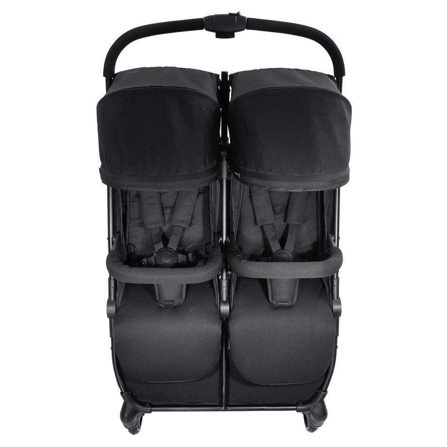 Hauck Swift X Duo Twin Pushchair Compact Side-By-Side ,Wide, One-Hand Fold (Black)