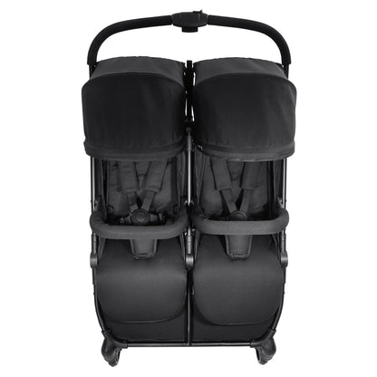 Hauck Swift X Duo Twin Pushchair Compact Side-By-Side ,Wide, One-Hand Fold (Black)