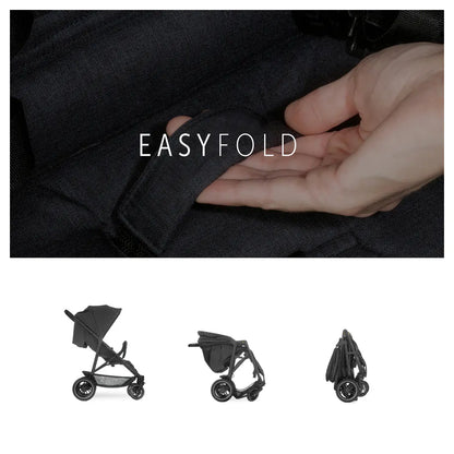 Hauck Uptown Duo Twin Stroller Side-By-Side, Reclining Seats, All-Terrain (Black)