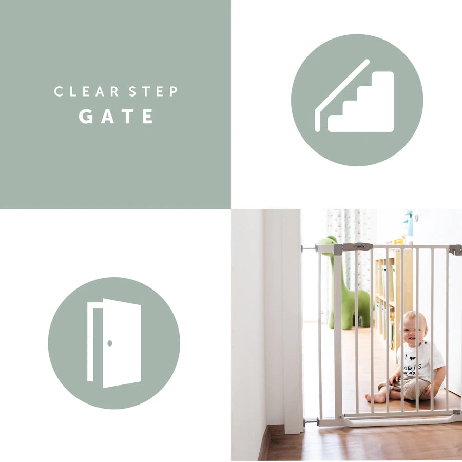 Hauck Safety Gates Clear Step Gate (White)