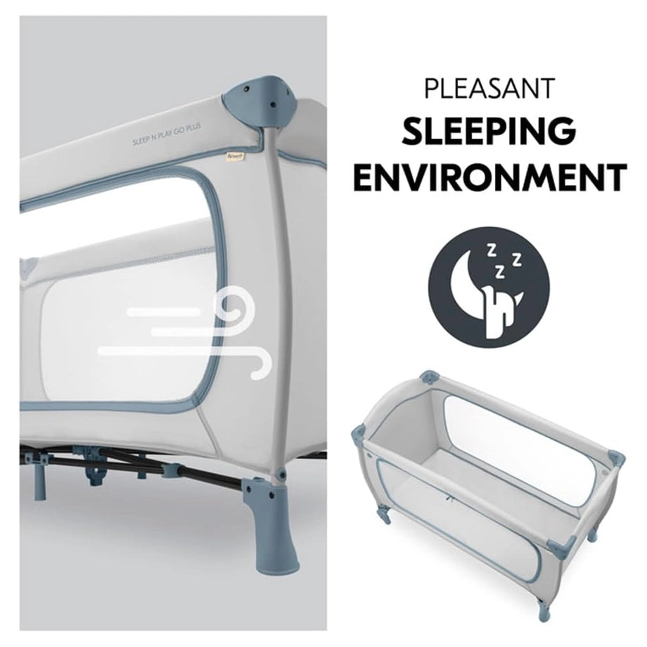 Hauck Sleep N Play Go Plus Travel Cot (Dusty Mint)