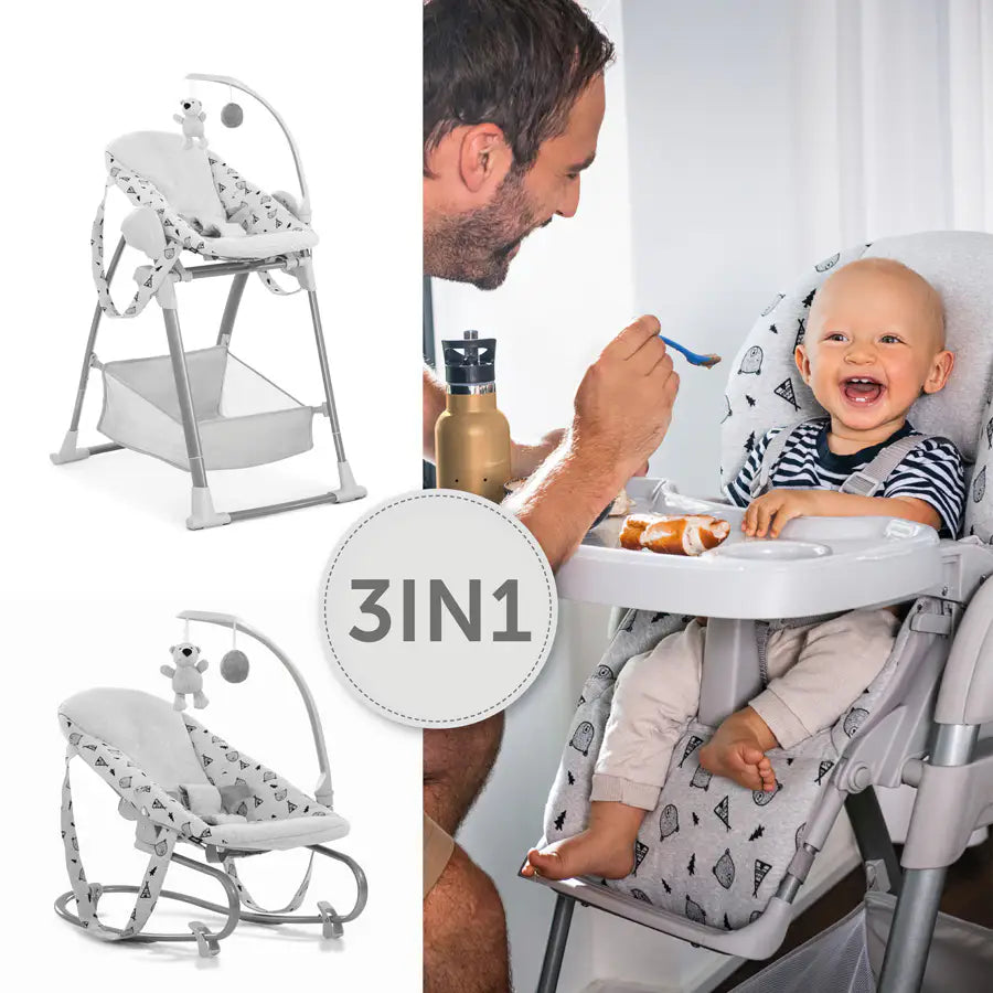 كراسي الأطفال المرتفعة Sit N Relax 3in1 من Hauck (رمادي) كراسي الأطفال المرتفعة Sit N Relax 3in1 من Hauck (رمادي)