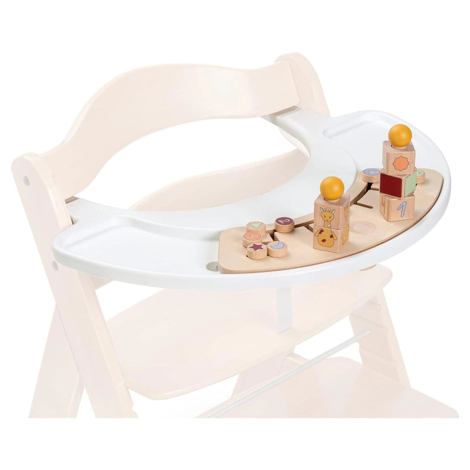 Hauck Play Sorting Set Baby Wooden Game Board For Alpha+ & Beta+ High Chair (Giraffe White)