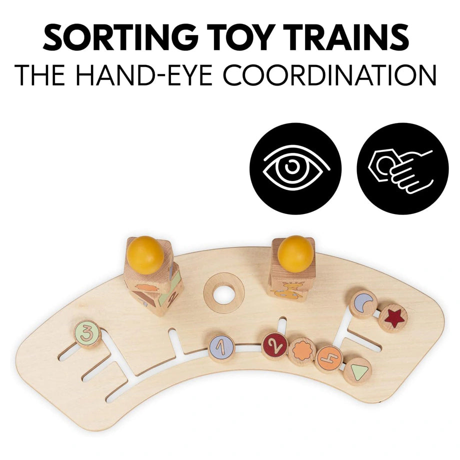 Hauck Play Sorting Set Baby Wooden Game Board For Alpha+ & Beta+ High Chair (Giraffe White)