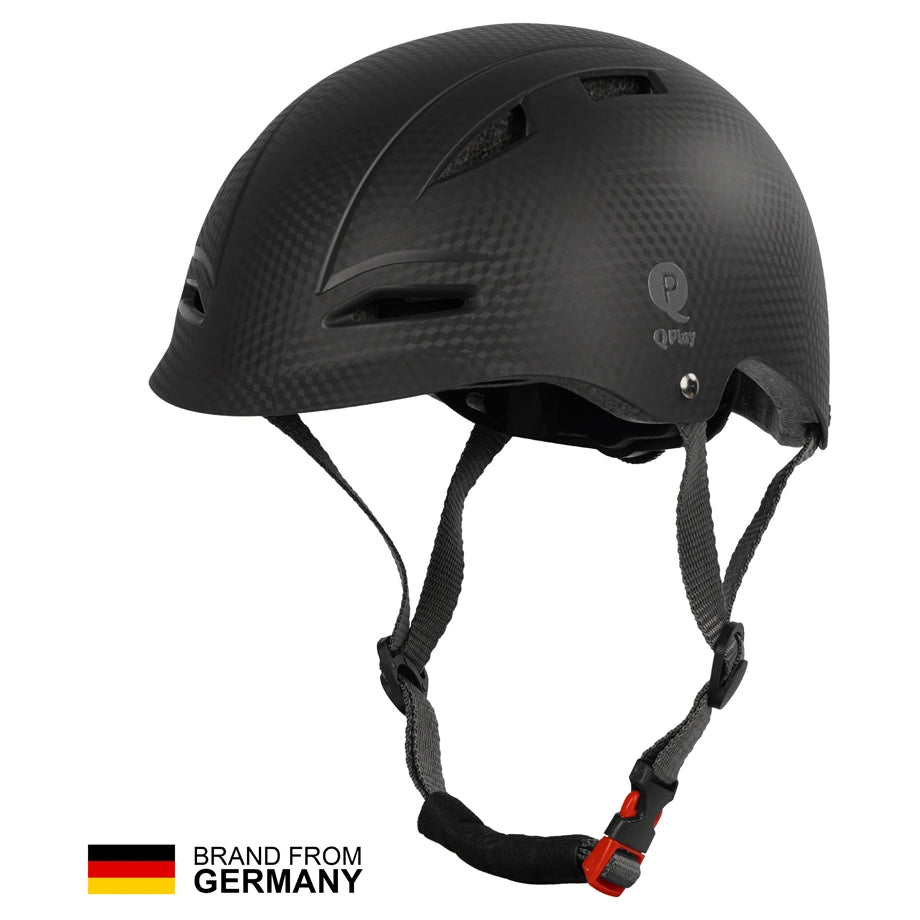 Qplay Manbo Kids Safety Helmet (1–6Y, Adjustable) (Black)