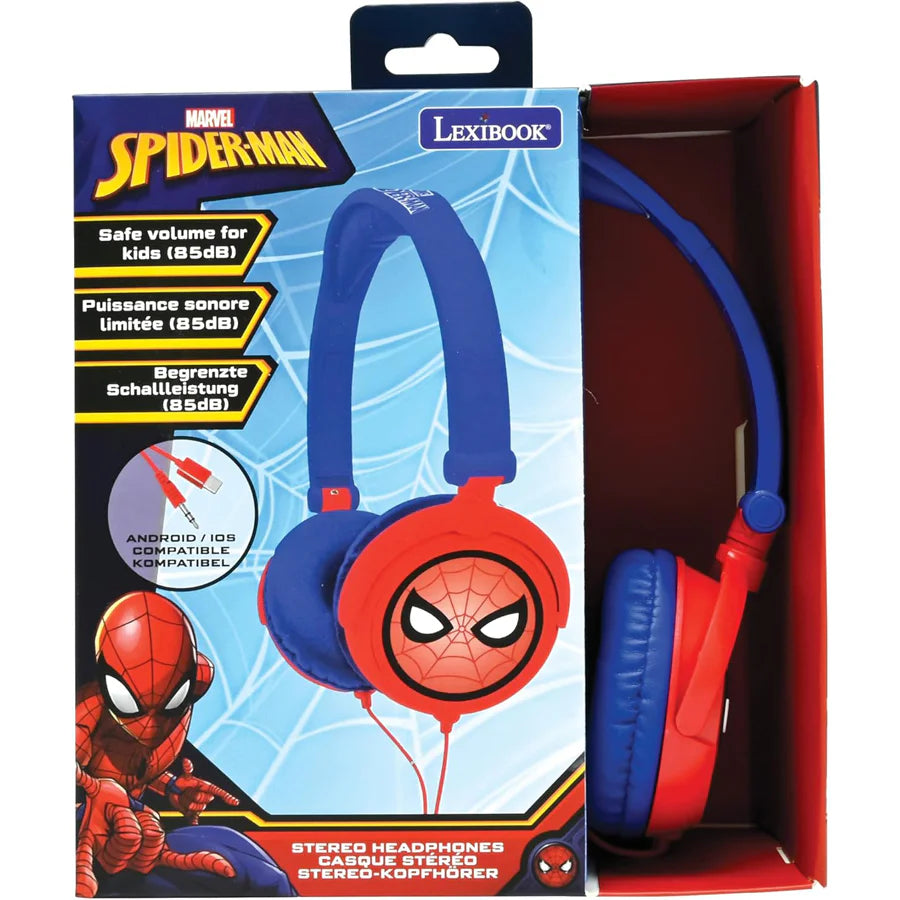 Lexibook Spider Man Stereo Wired Foldable Headphone Lexibook Spider Man Stereo Wired Foldable Headphone