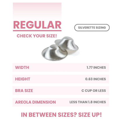 Silverette Silver Nursing Cups (Regular)