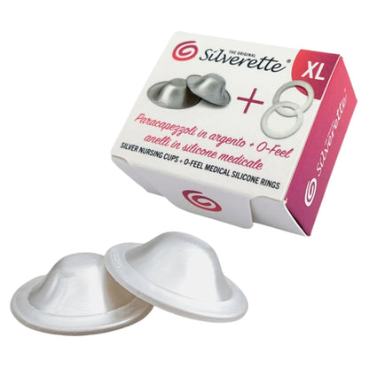 Silverette Silver Nursing Cups + O-Feel (Xl)