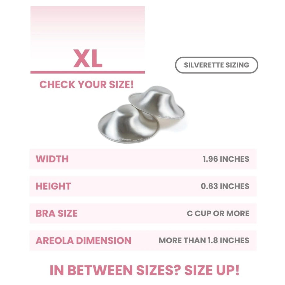 Silverette Silver Nursing Cups + O-Feel (Xl)