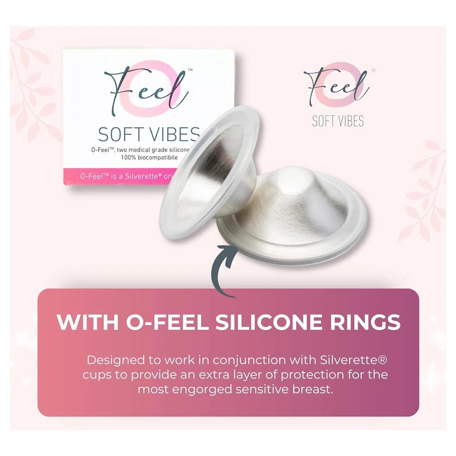 Silverette Silver Nursing Cups + O-Feel (Xl)