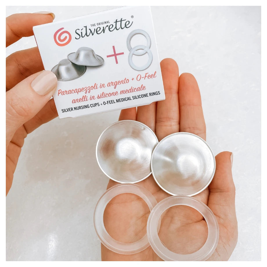 Silverette Silver Nursing Cups + O-Feel (Regular)