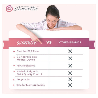 Silverette Silver Nursing Cups + O-Feel (Regular)
