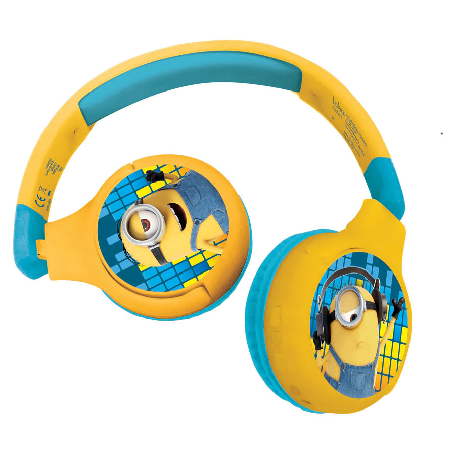 سماعة رأس Lexibook Minions 2 في 1 قابلة للطي سماعة رأس Lexibook Minions 2 في 1 قابلة للطي