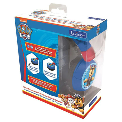 Lexibook Paw Patrol 2 in1 Foldable Headphone