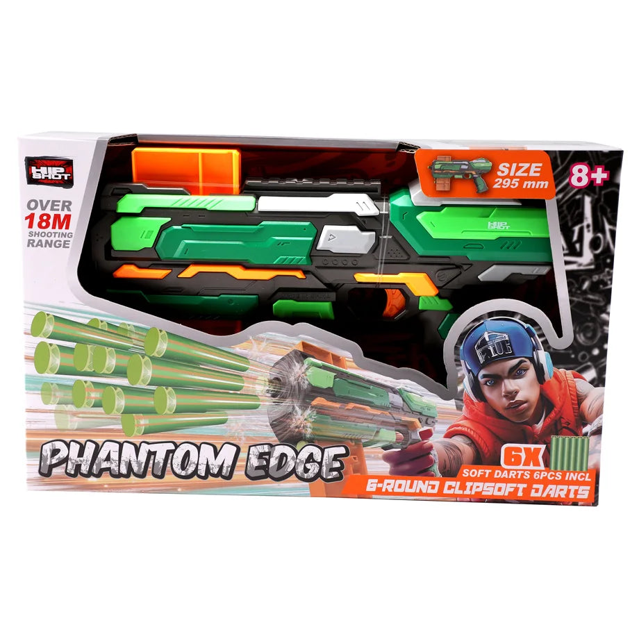 Hip Shot Soft Bullet Gun Set Large (Includes 6 Bullets)