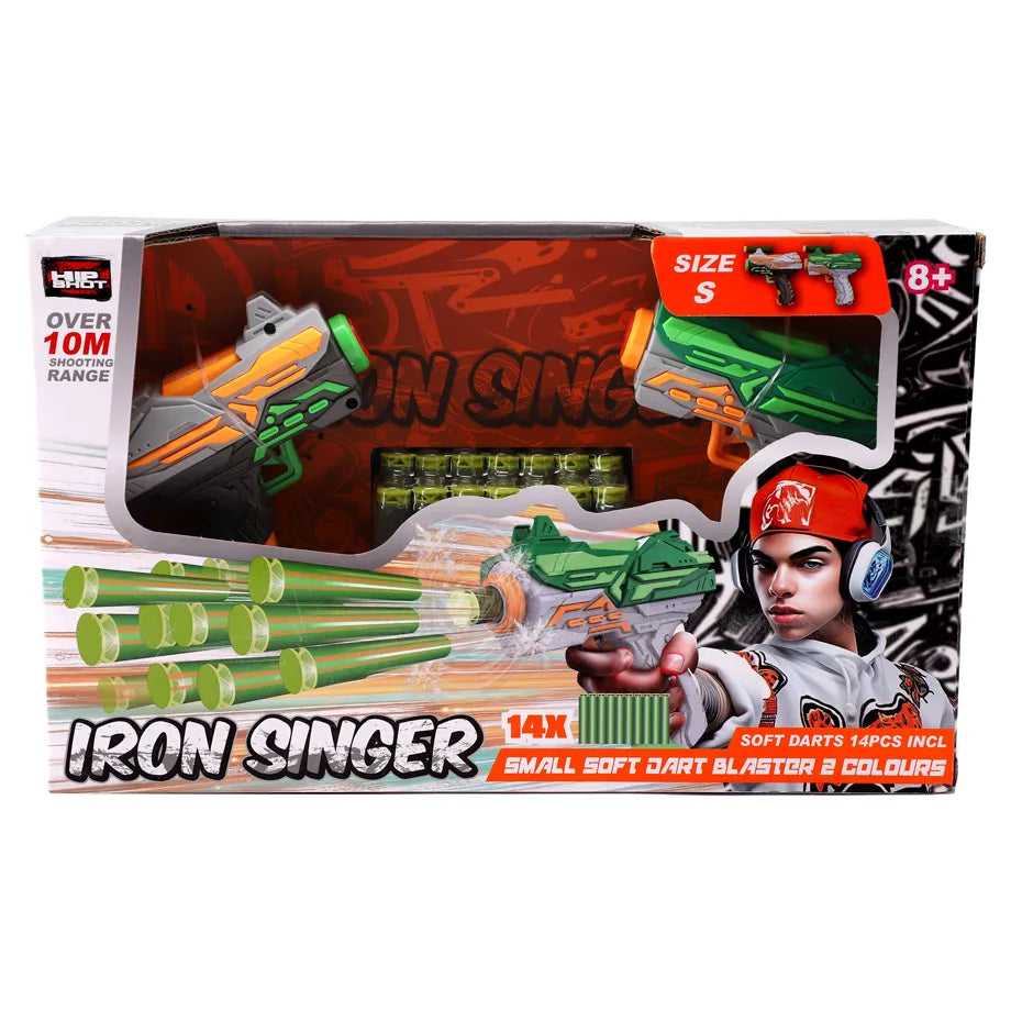Hip Shot Soft Bullet Dual Small Guns Set (Includes 14 Bullets)